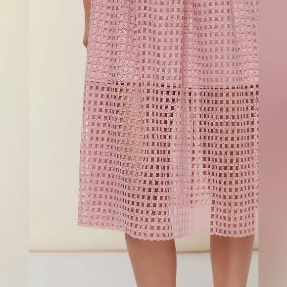 Rachel Parcell Lace Midi Dress with Ruffle - NWT
